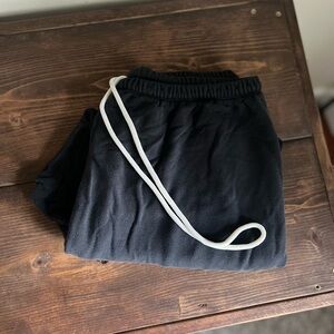Aerie Offline Black Sweatpants Joggers L Reg